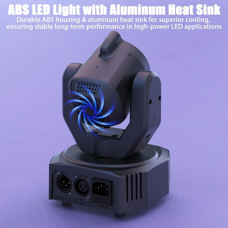 مصغرة 30 واط شعاع نمط Por تتحرك رئيس ضوء RGB DMX الصوت المنشط ستروب تأثير ضوء المرحلة ل DJ ديسكو حفل زفاف