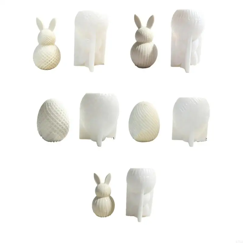 

Beginner Friendly Silicone Mould For Projects Creating Striped Rabbits For Easter Festivities 87HA