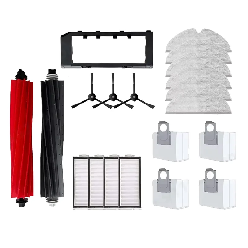 ABZA-로보락 Q8 Max Q8 Max+ Q5 Pro Q5 Pro+ 교체용 예비 부품 메인 사이드 브러시 헤파 필터 걸레 먼지 봉투 액세서리