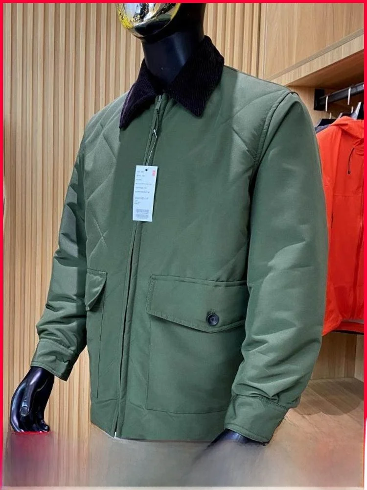 

Свободный мужской хлопковый жакет, стеганый хлопковый жилет, осенне-зимний новый модный молодежный повседневный жилет-стойка, пальто