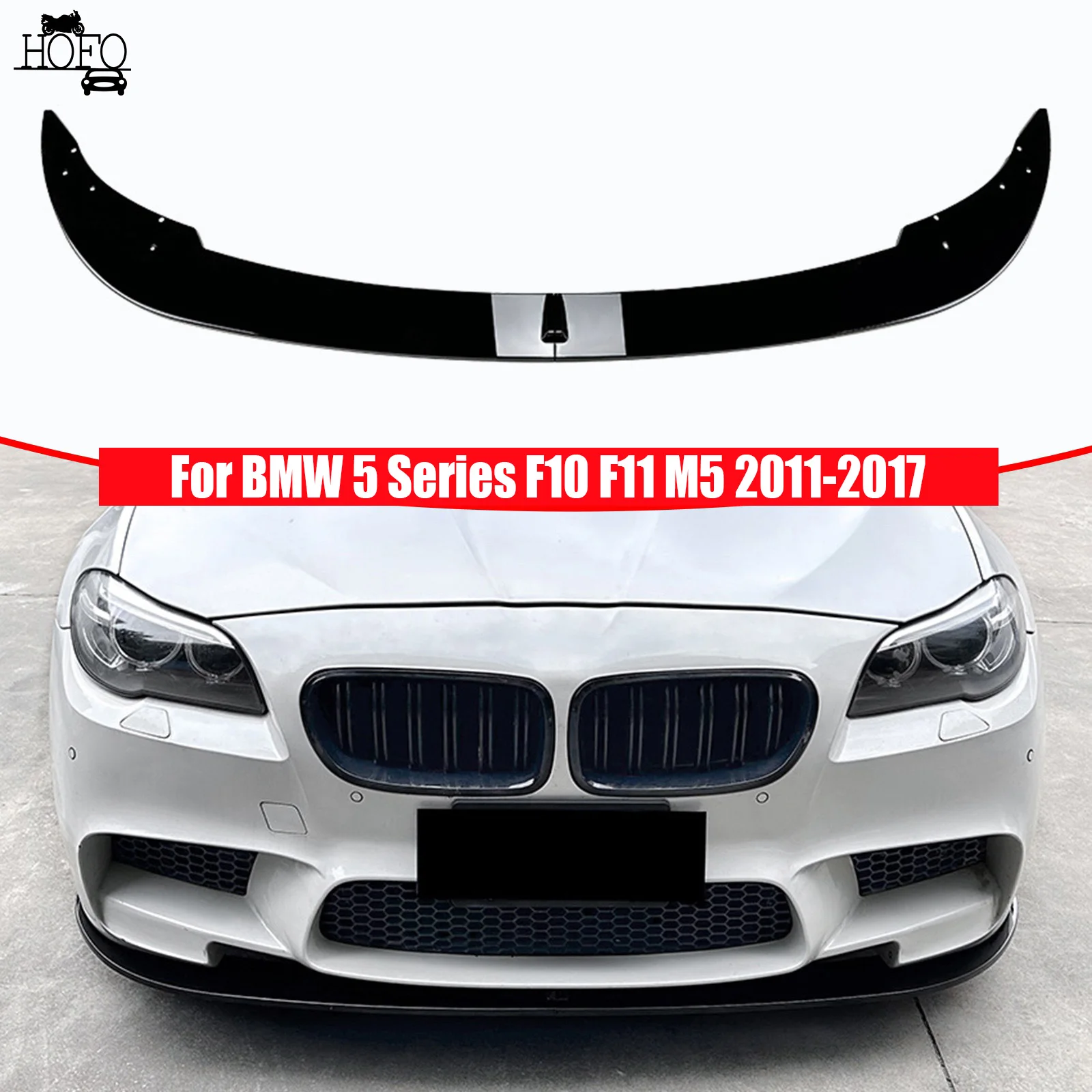 

Car Front Bumper Splitter Lip Diffuser Splitter Cover Body Kits Accessories For BMW 5 Series F10 F11 M5 2011-2017