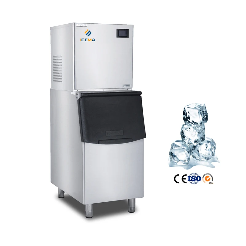 

Commercial Ice Machine 150kg Ice Cube Machine 200kg Ice Maker 300kg Bar 500kg