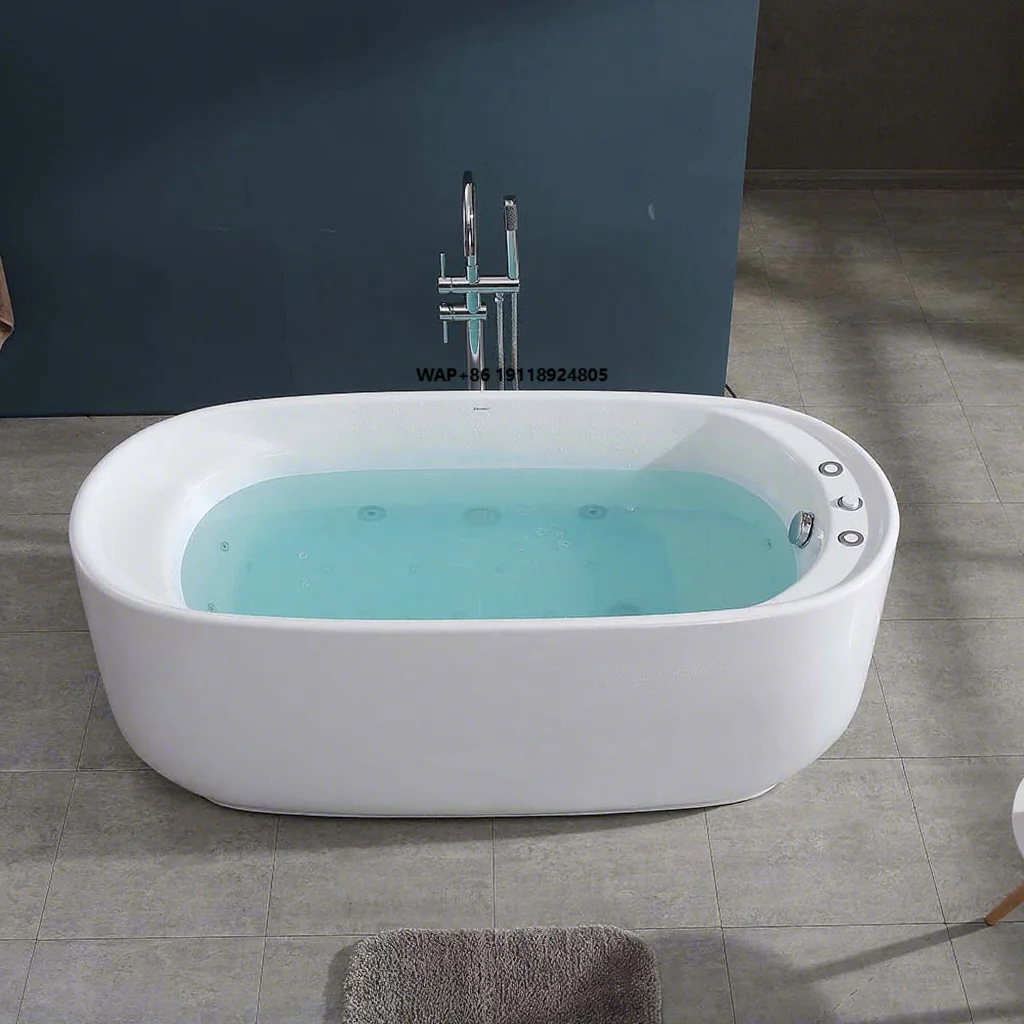 

Modern Acrylic Massage Bathtub Freestanding Classic Style Customize Independent Design Durable Premium Bath Tub for Bathroom Use