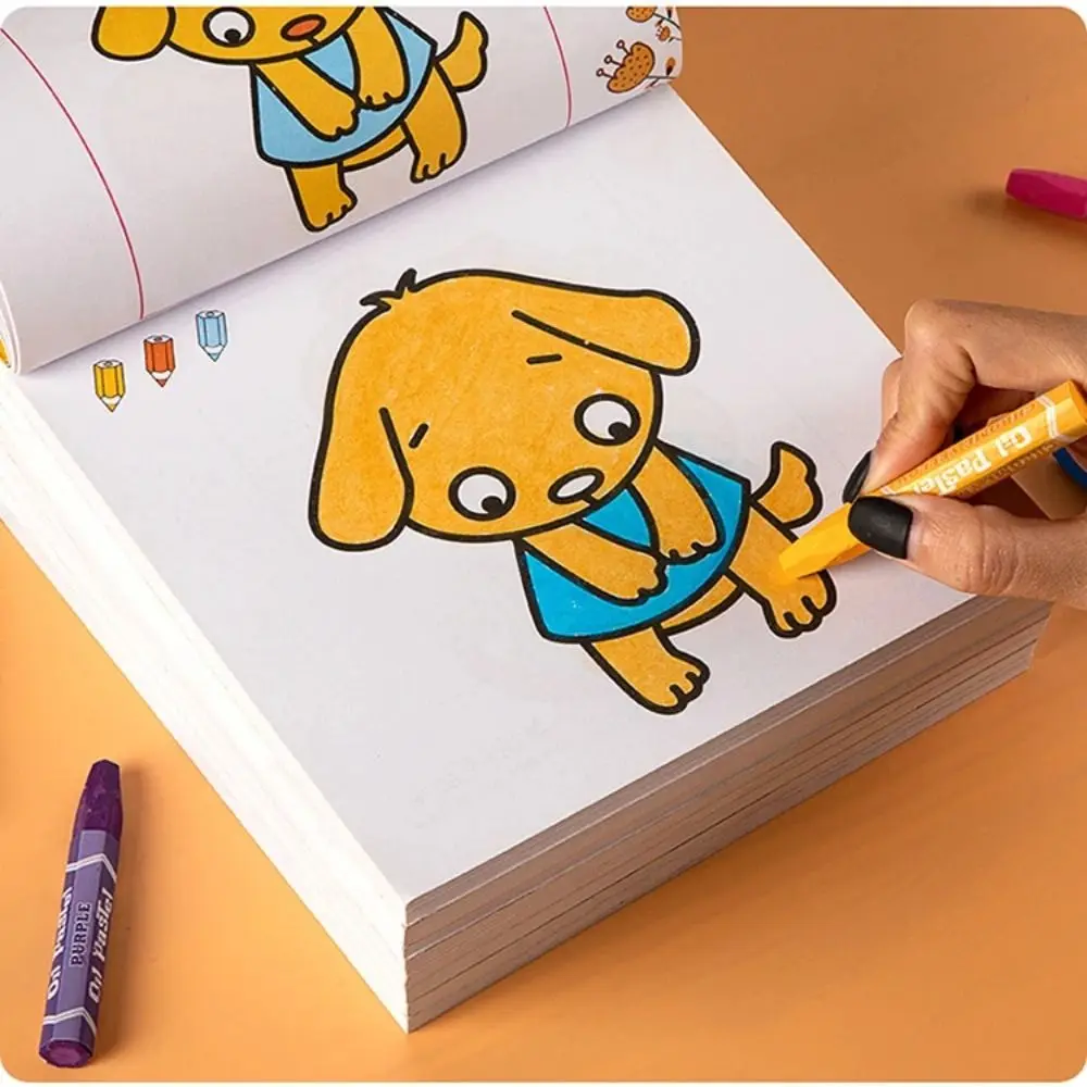 

160 Page Children's Painted Painting Book Enlightenment Stationery Baby Picture Book Early Education Doodling Coloring Book