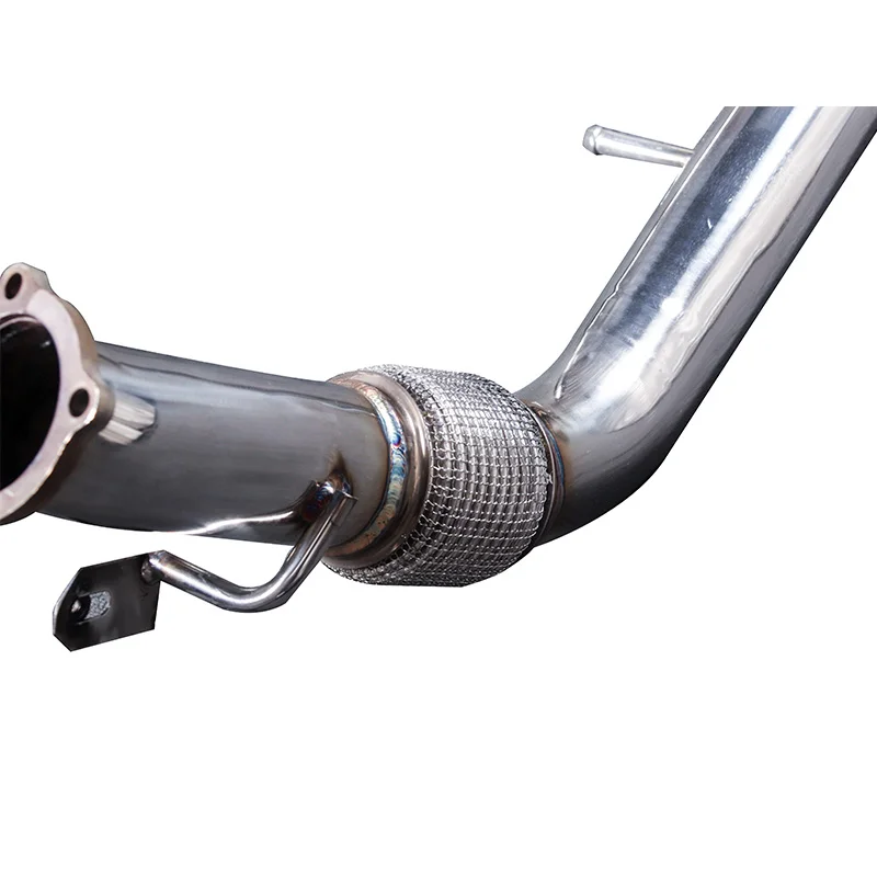 Applicable to the 2019-2022 Audi Q7/Q7L stainless steel front exhaust pipe to enlarge the acoustic wave of the original exhaust