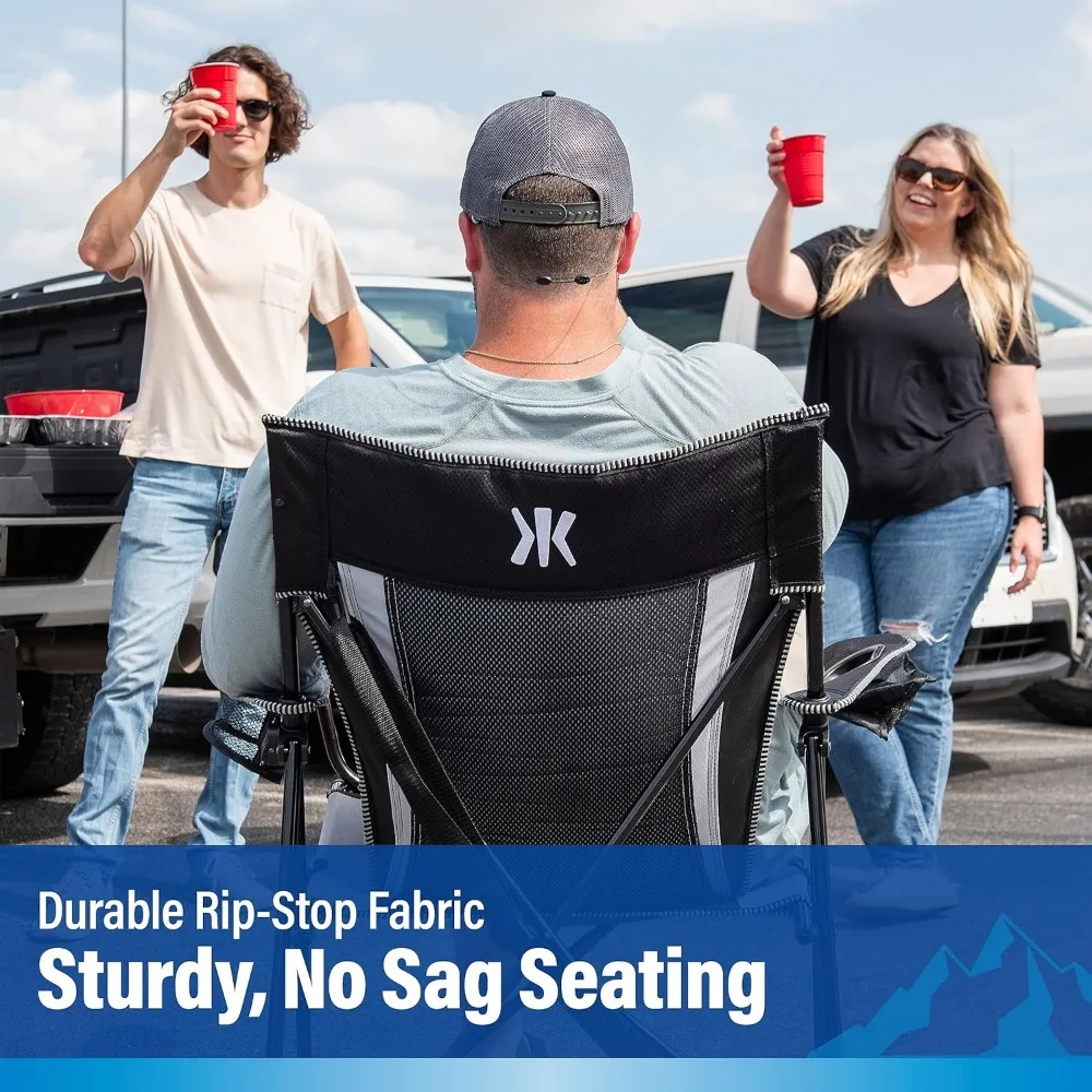 Sedia da campeggio pieghevole portatile a doppia chiusura - Kijaro