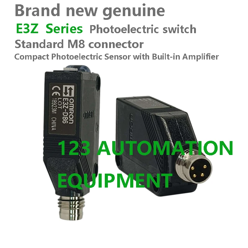 Authentic New Omron E3Z-D66 D67 D86 D87 LS66 LS86 R66 R86 Compact Photoelectric Sensor with Built-in Amplifier Switch
