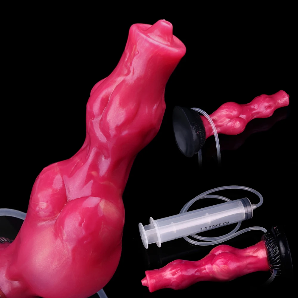 YOCY Squirting Inflatable Wolf Anal Dildos Butt Plugs Erotic Adult Sex Toys For Women Men Gay Anus Dilator Anal Plug Sexy Shop