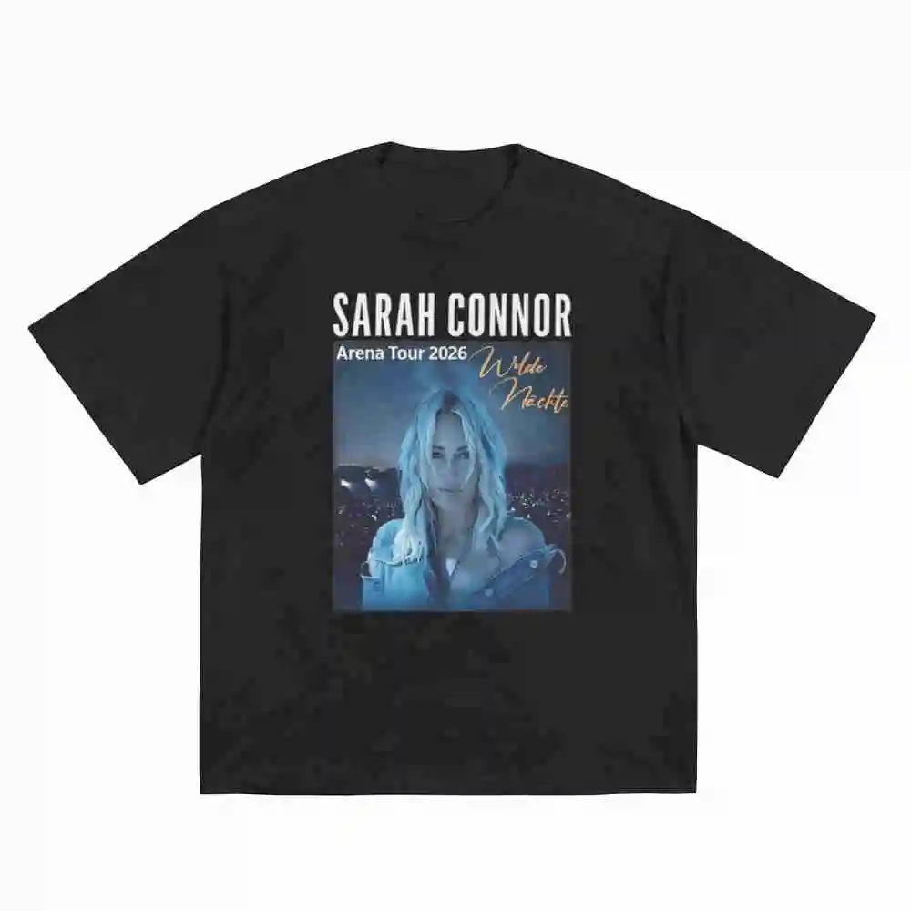 Sarah Connor Open Air Wilde Nachte Concert Music Festival Short Sleeve Tee 100% Cotton T-Shirt