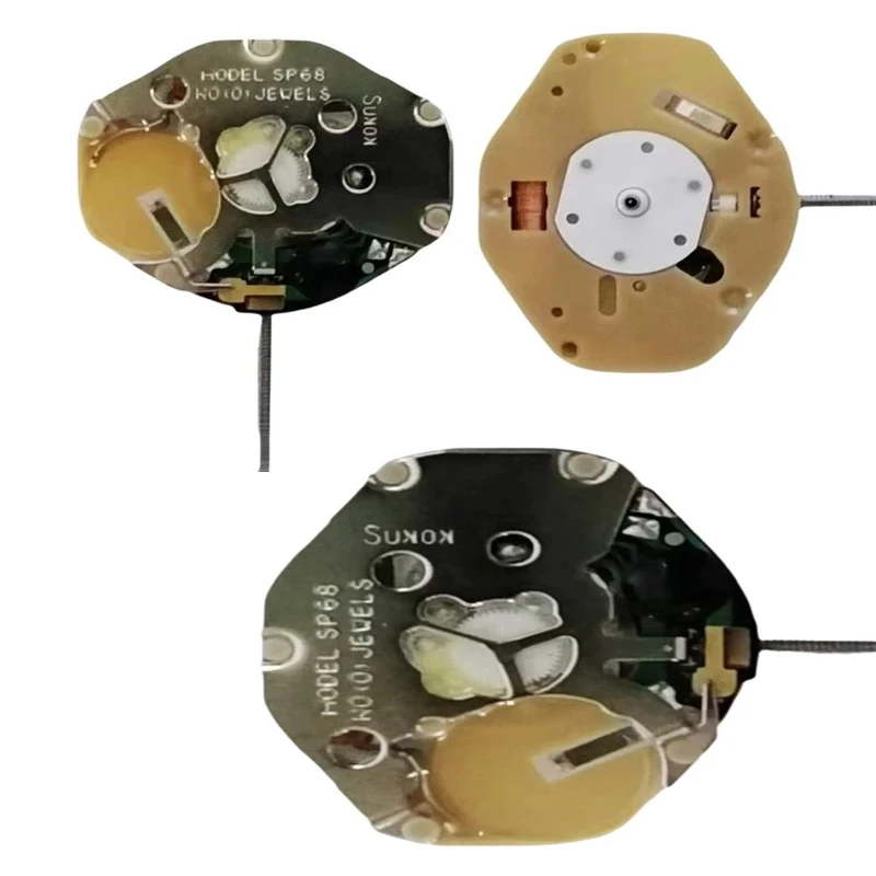 1/3/5pcs x Watch Movement Sweep Second /Continuous Second Movement New SP68 Movement 3-Hand No-Date Quartz Movement Watch Parts✨