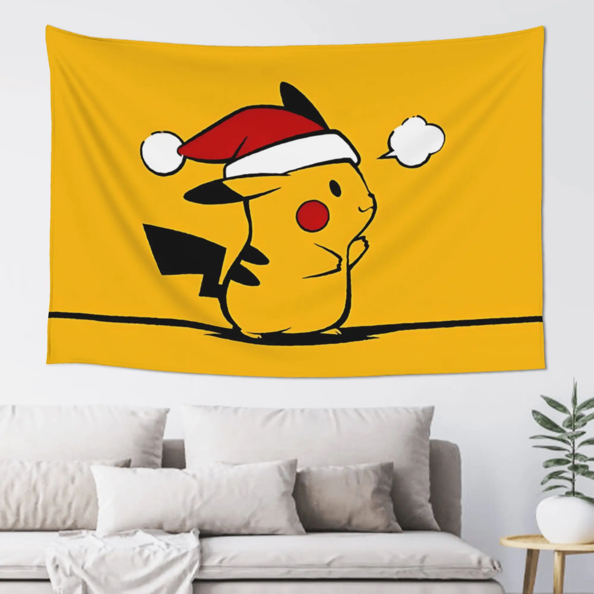Cutecore Cartoon Pokemons Anime Theme Tapestry Bedroom Decoration Pikachu Wall Hanging Blanket Tapestry Cool Stuff For Room