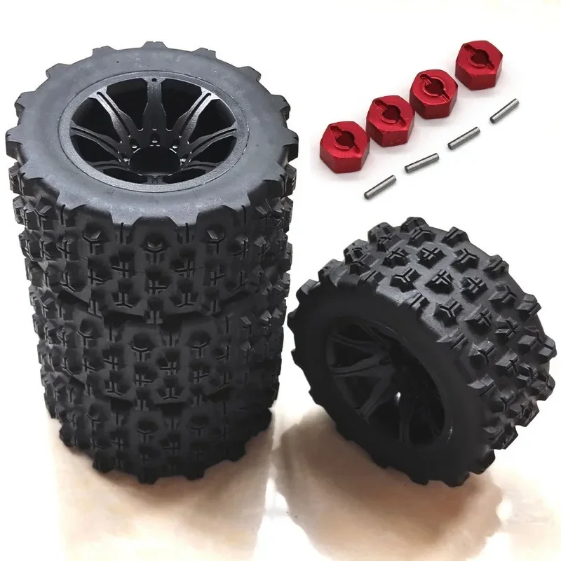 Originele Banden/Wielen 4 stks/set Voor MJX 14209 1/14 RC auto Vrachtwagens onderdelen