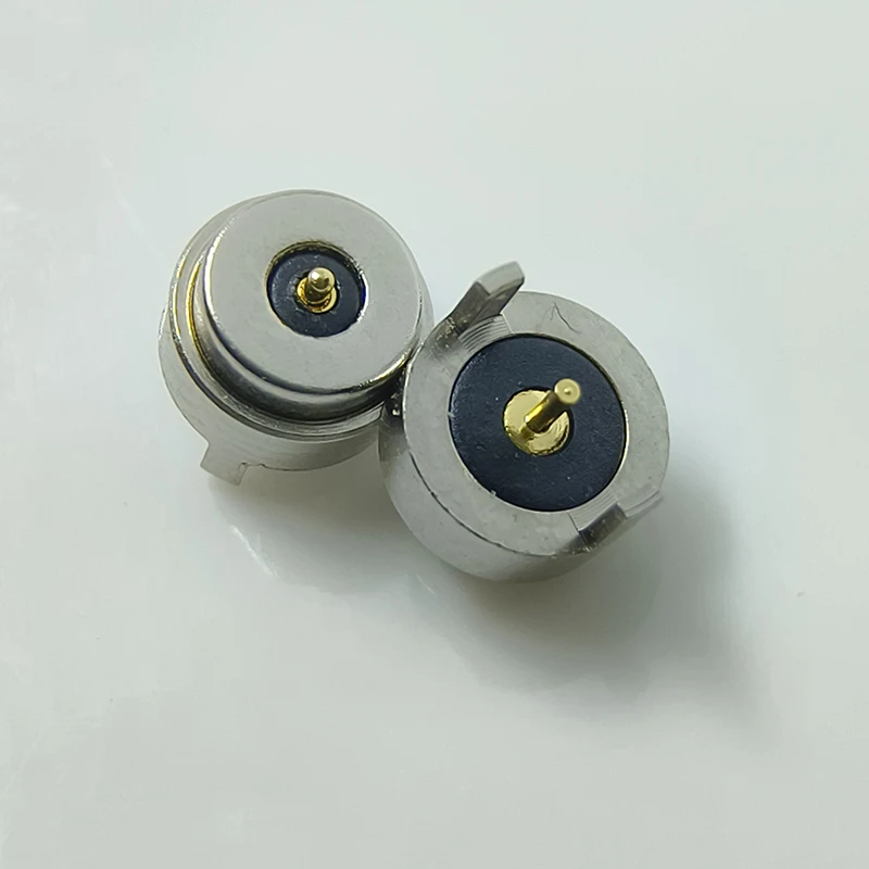 RJY56020 2Pin Kepala Magnetik Pria dan Wanita 5-6Mm Pasangan Steker Kecil Konektor Pin Hisap Perangkat Cerdas Sakelar Listrik