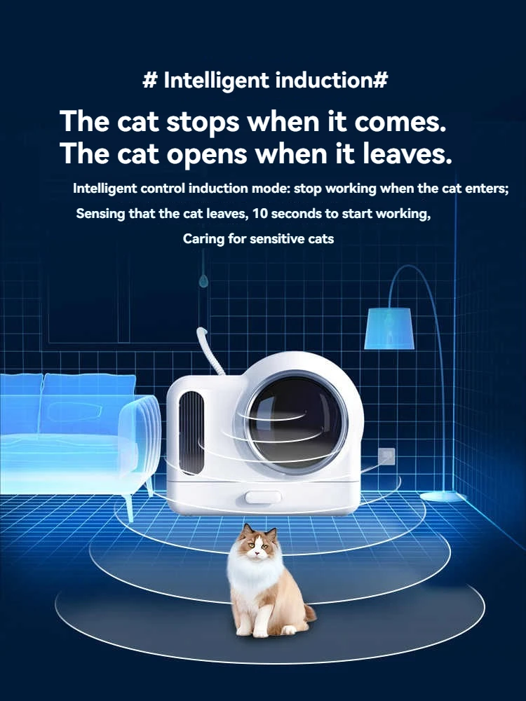 

Deodorization Exhaust Cat Litter Box Cat Toilet Intelligent Exhaust Cat Garbage Bin Automatic Deodorization System