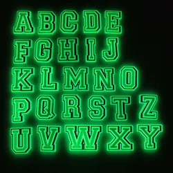 Hot Selling Glow in the Dark Alphabet Shoes Decorations Luminous Letter Shoe Charms Noctilucent Cartoon Bracelet Accessorie