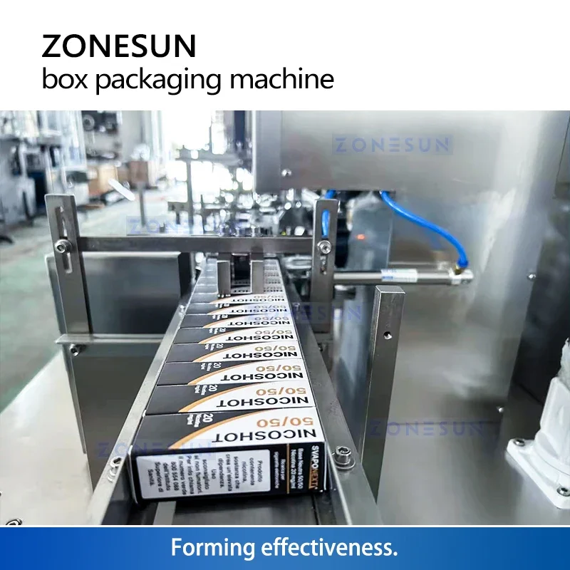 Zonesun Automatic Cartoning Machine Horizontal Side Load Cartoner Automated Box Folding Machine ZS-120BP