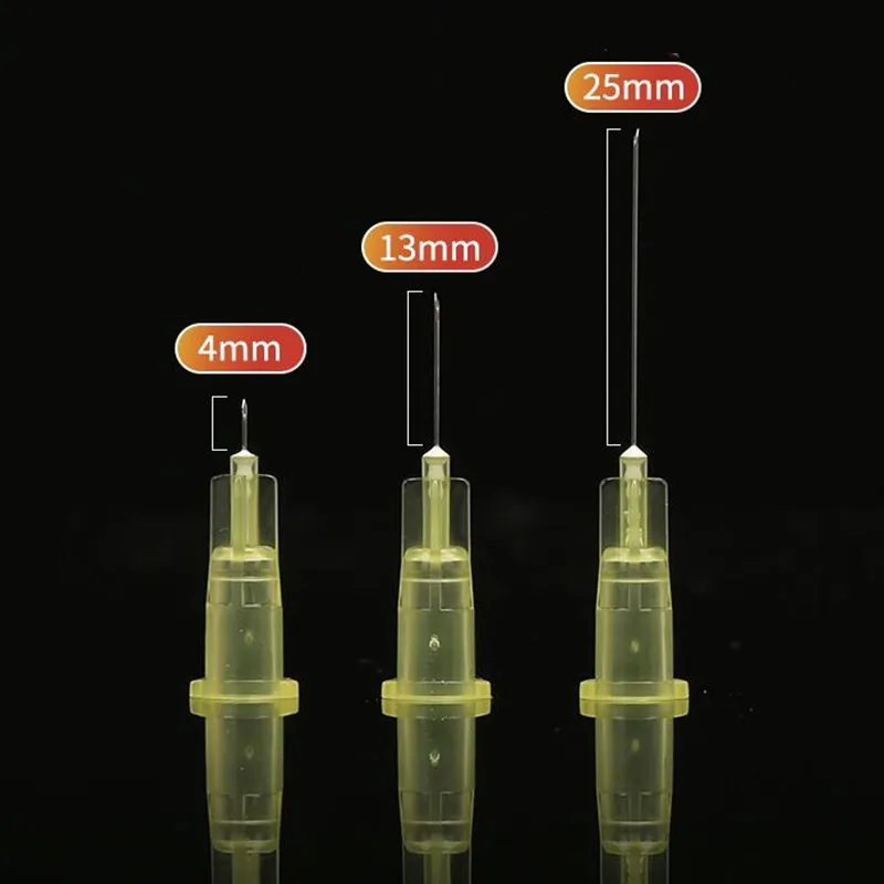 Painless small needle 4/13/25mm painless beauty ultrafine 32G * 4mm 32G * 13mm 30G * 4mm 30G * 13mm 30G * 25mm syringes Needles