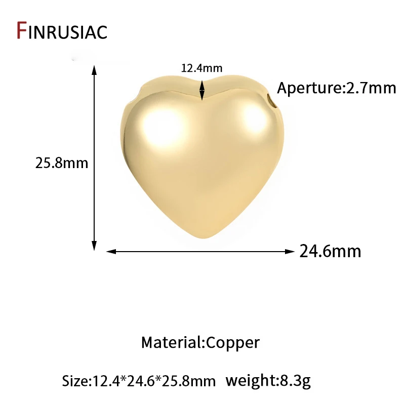 Multi Styles 14K vergoldetes Messing Herz Charms für Schmuckherstellung Zubehör, DIY Ohrringe Armband Halskette Anhänger Zubehör – Detail 24