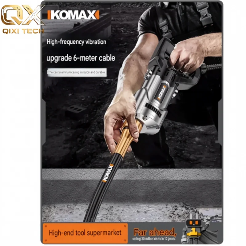 Small Concrete Vibrator 220V Cement Vibrating Tamping Rod Portable Vibrator Vibrators Building Engineering