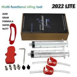 SHIZIWANGRI Bicycle Hydraulic Disc Brake Oil Bleed Kit Tools For SHIMANO, SRAM, MAGURA Series MTB Bike Bicycle Brake Repair Tool