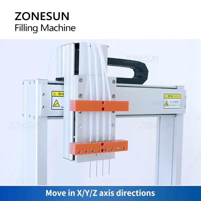 ZONESUN ZS-XYZ4A Riempitrice per tubi Pompa peristaltica a quattro teste Reagente Fiala di profumo Bottiglia di olio essenziale Riempitore di liquidi