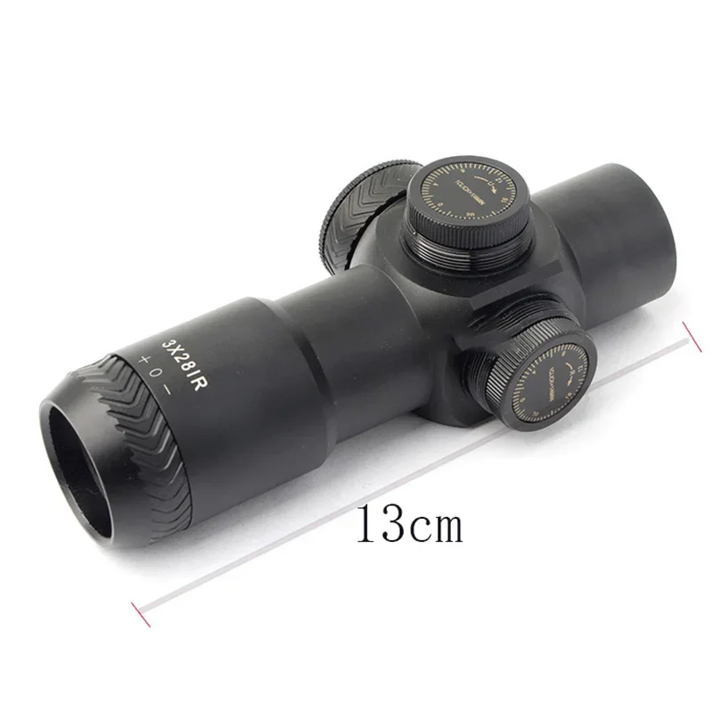 

3X28IR RGB Illuminated Hunting Rifle Scope Airsoft PCP Riflescope Outdoor Shooting Sports Sniper Optical Sight