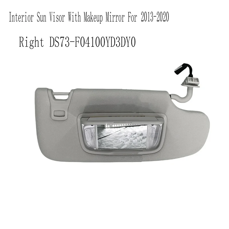 

Universall Car Interior Sun Visor Windshield Sun Shade With Makeup Mirror For Ford Mondeo Edge 2013-2020