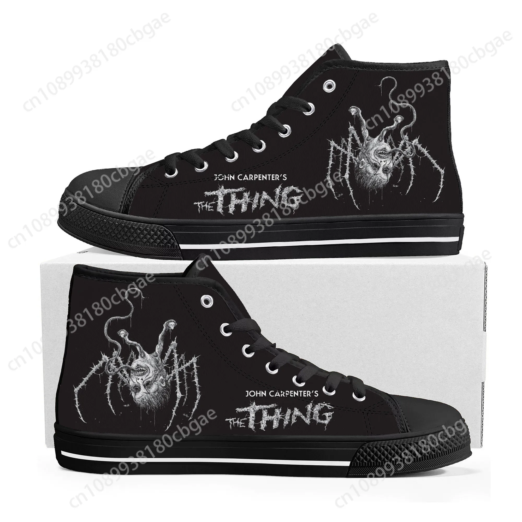 

The Thing movie shoes High Top Sneakers Mens Womens Teenager High Quality Canvas Sneaker couple Casual Shoe Customize Shoes