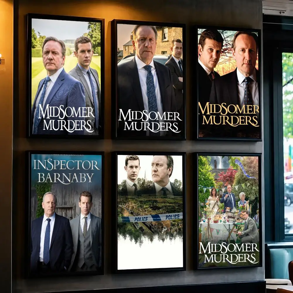 tv series M-Midsomer Murders-S Poster Decorative Wall Art Sticker for Cafe Office Bedroom and Living Room
