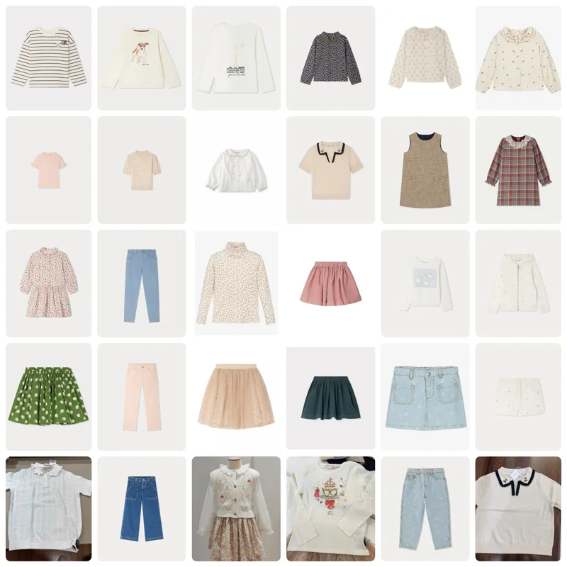 In Stock  2026 Winter BP Fashion Baby Girls White Shirts Boys Sweatshirts Pants for Girls Kids Boutique Clothes Girls Dresses