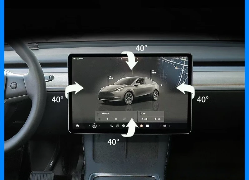 Suitable for Tesla model3/Y Renaissance 3 auto parts 40 degree central control screen rotating bracket