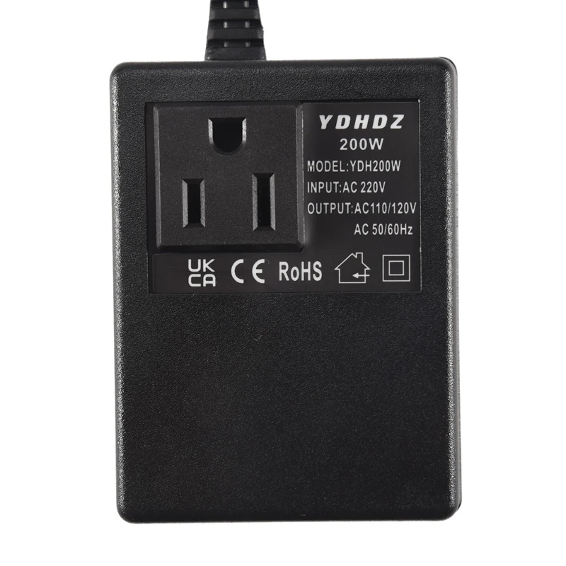 ABDE-1 PCS 200 Вт преобразователь напряжения трансформатор 220 В до 110 В понижающий преобразователь напряжения для путешествий с вилкой стандарта США
