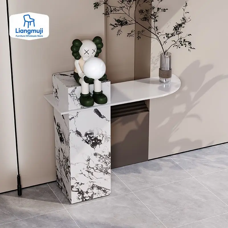 

Metal Modern Console Table Midcentry Nordic Lobby Luxury Console Table Hallway Entrance Wohnzimmer Tisch Living Room Furniture