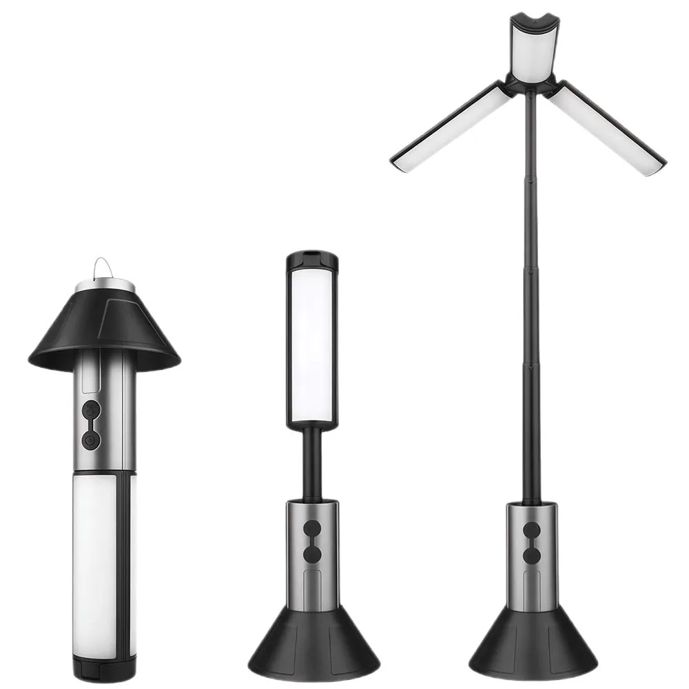 Cross-border USB Charging Camping Light - Telescopic Foldable Super Bright Multi-functional