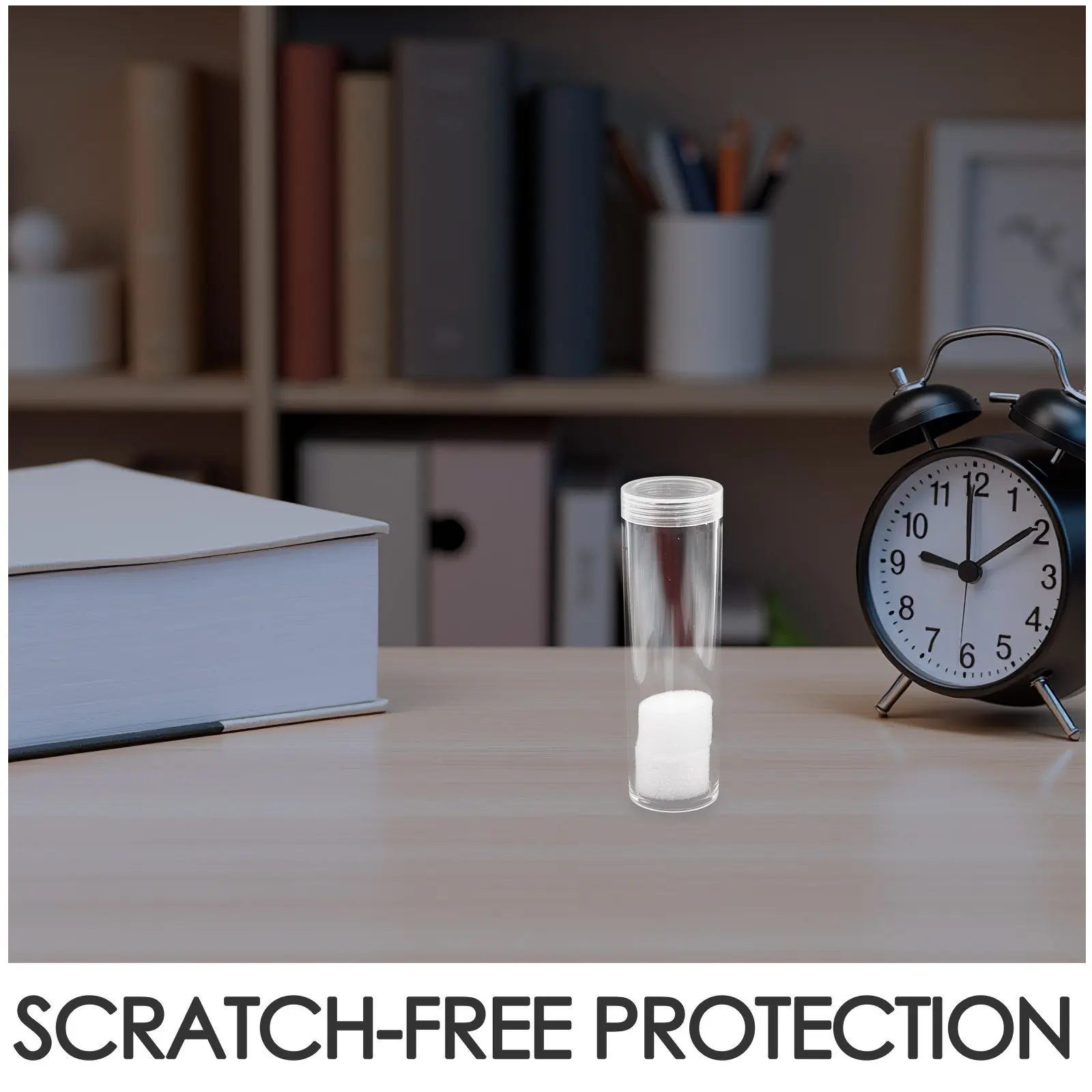 2 Pcs Storage Boxes Transparent Coin Tube Clear Container 27mm Collection Holder Case Protectors Collecting Supplies