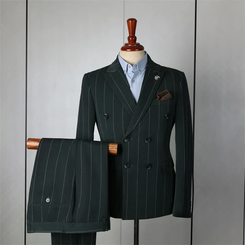 (23) Customized Men’s Fashionable Double-breasted Business Suits