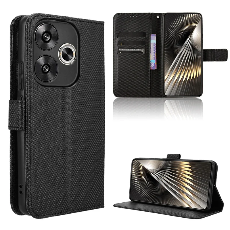 

For Xiaomi Poco F6 5G Diamond Wallet Case Anti drop Stand Protection Case for Poco F6 5G Phone Case