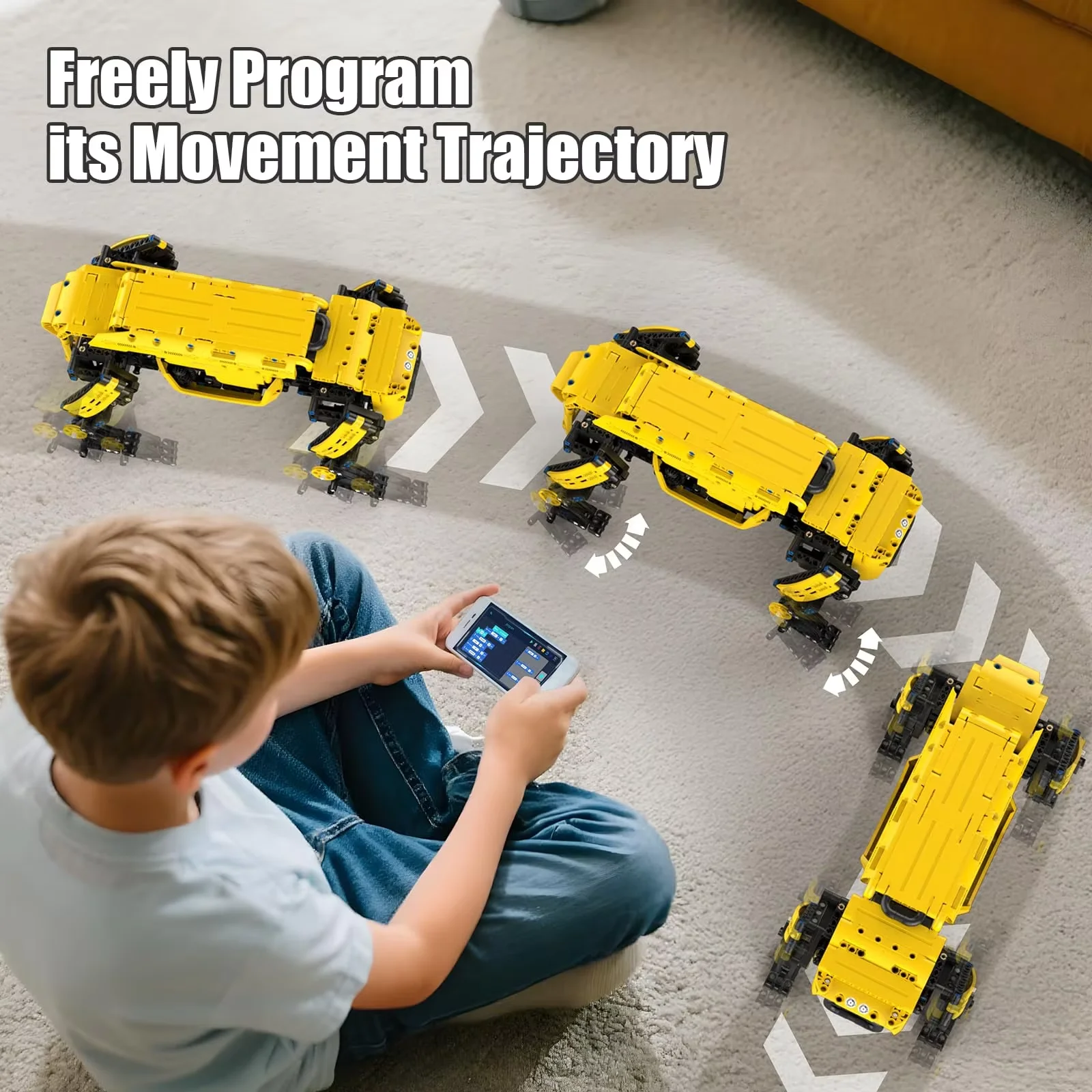 936PCS RC Robot Hond Bouwstenen Kinderen STEM Speelgoed Gemotoriseerde Boston Dynamics Alpha Hond Model Cadeaus voor Jongens en Tech liefhebbers