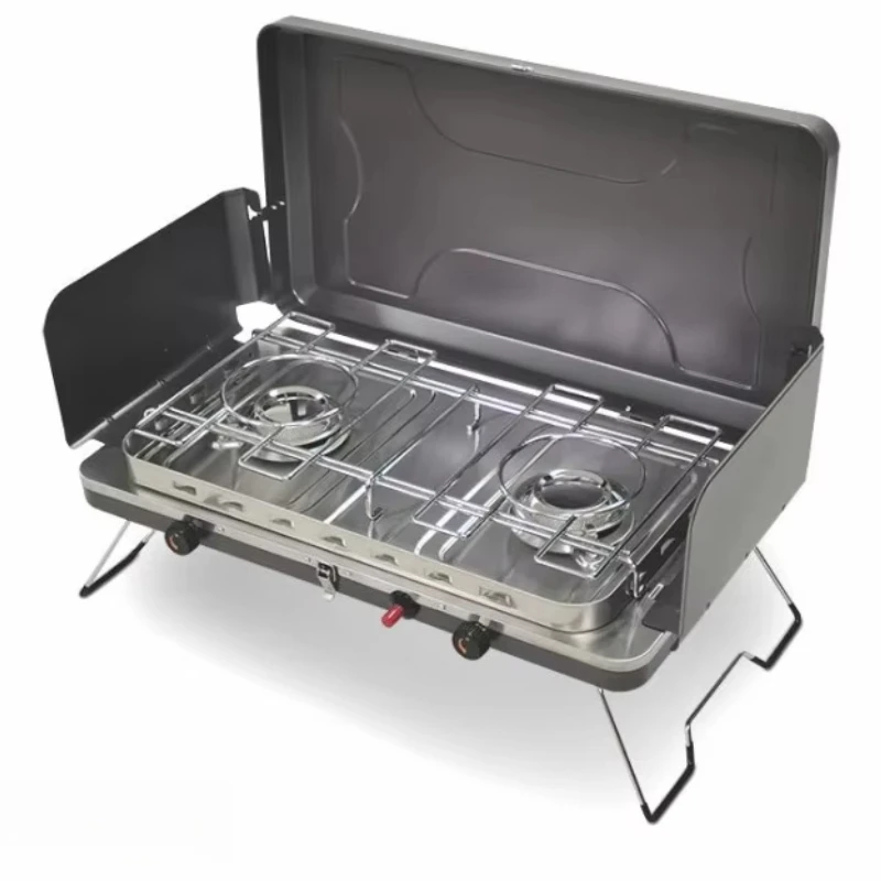 

Easy to carry picnic outdoor foldable portable stainless steel gas stove