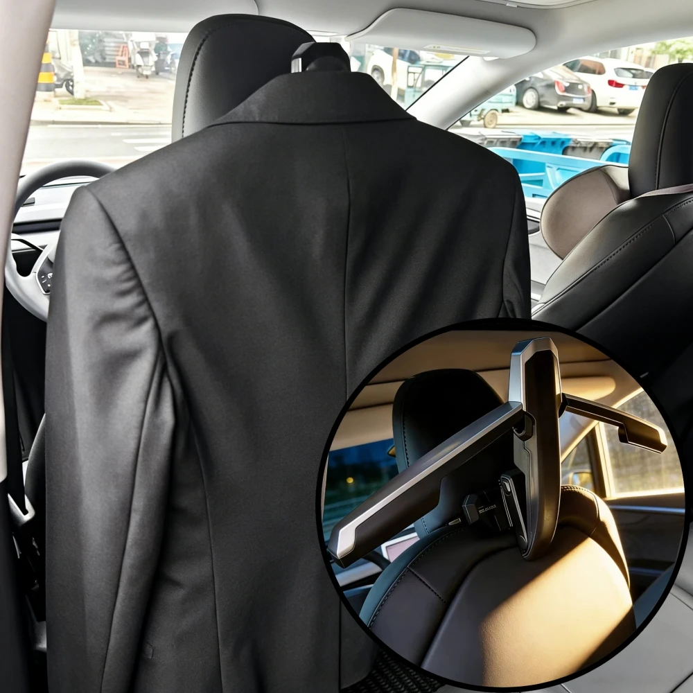 

Car Coat Hanger For Tesla Model 3 Model Y Clothes Rack Suit Stand Hook Shrankable