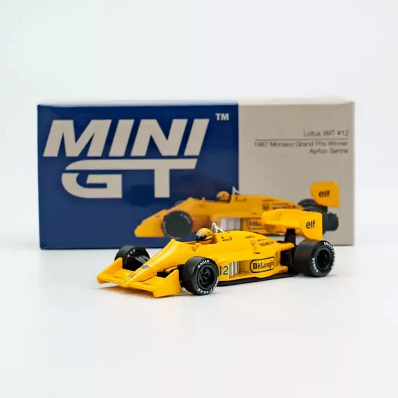 MINIGT 1:64 Senna Lotus 99T F1 racing die cast alloy car model 1088 for boys as a birthday gift collectible. view 2