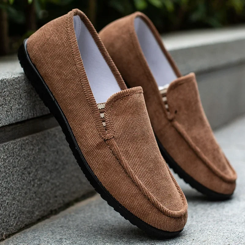 2025 ฤดูใบไม้ผลิผู้ชายใหม่รองเท้านุ่ม Soled Breathable Men Casual รองเท้าน้ําหนักเบา Casual Loafer รองเท้าผ้าใบลําลอง Zapatillas Comodas