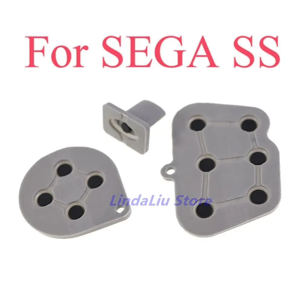 2sets Controller Conductive Rubber Pad for Sega Saturn SS Gamepad Silicone Rubber Buttons Pads