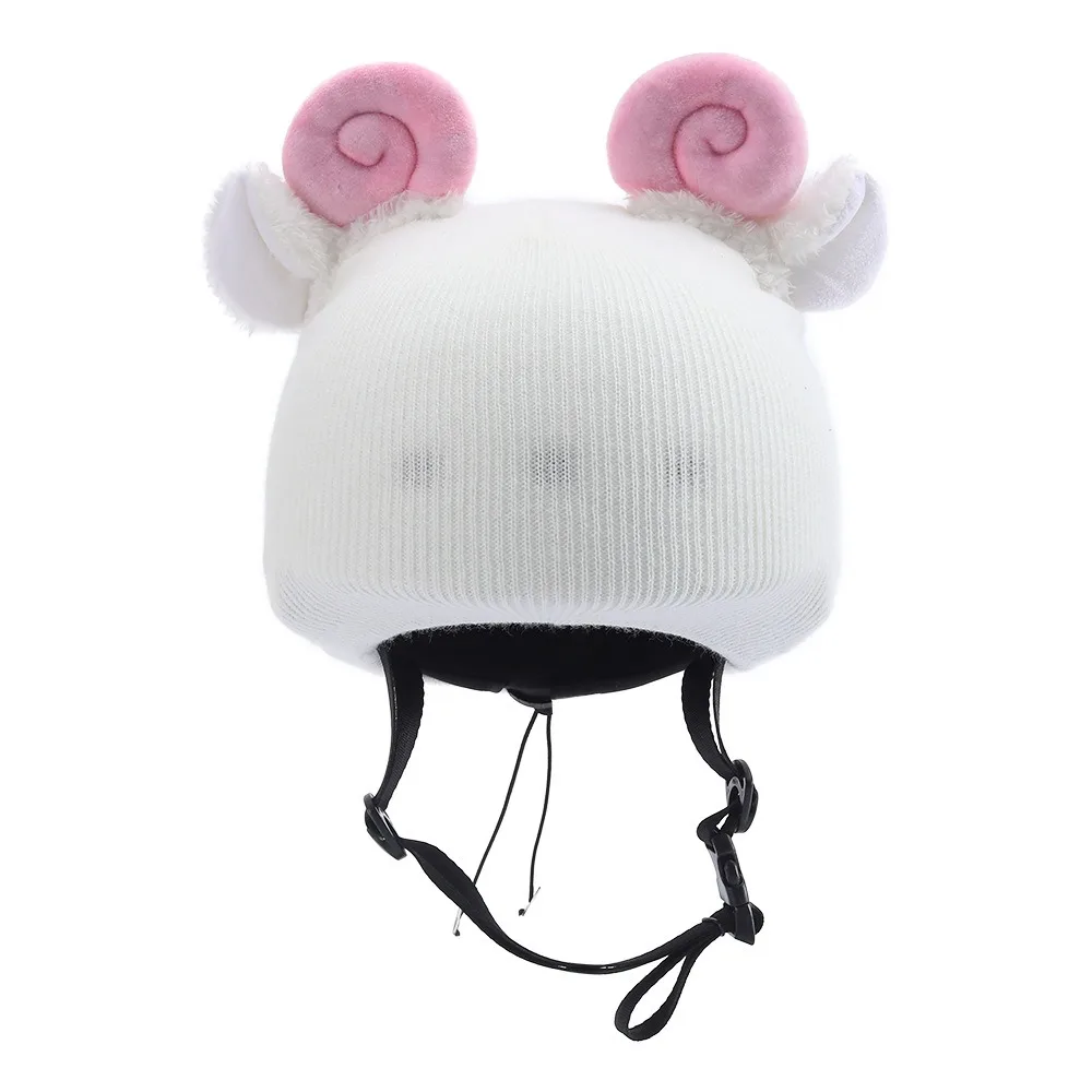 

Warm Ski Helmet Cover Decorative Windproof Fun Knitted Hat Decoration Helmet Accessory Winter Headgear Snowboarding and Skiing