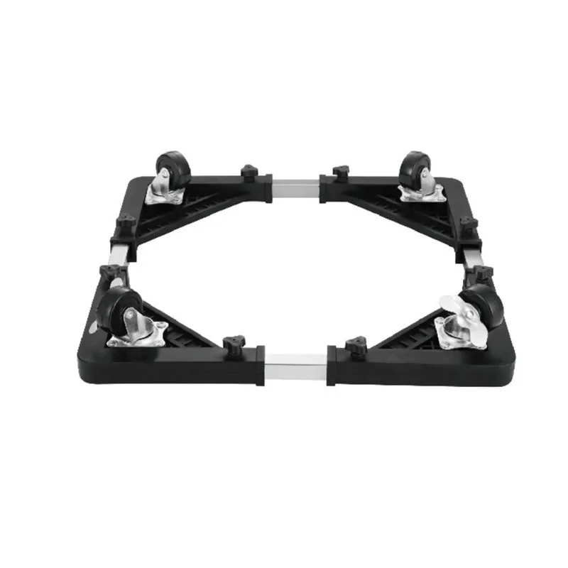 LLCS-Movable Stand For Fridge Dryer Portable Appliance Stainless Steel Adjustable Washing Machine Base Stand Holder