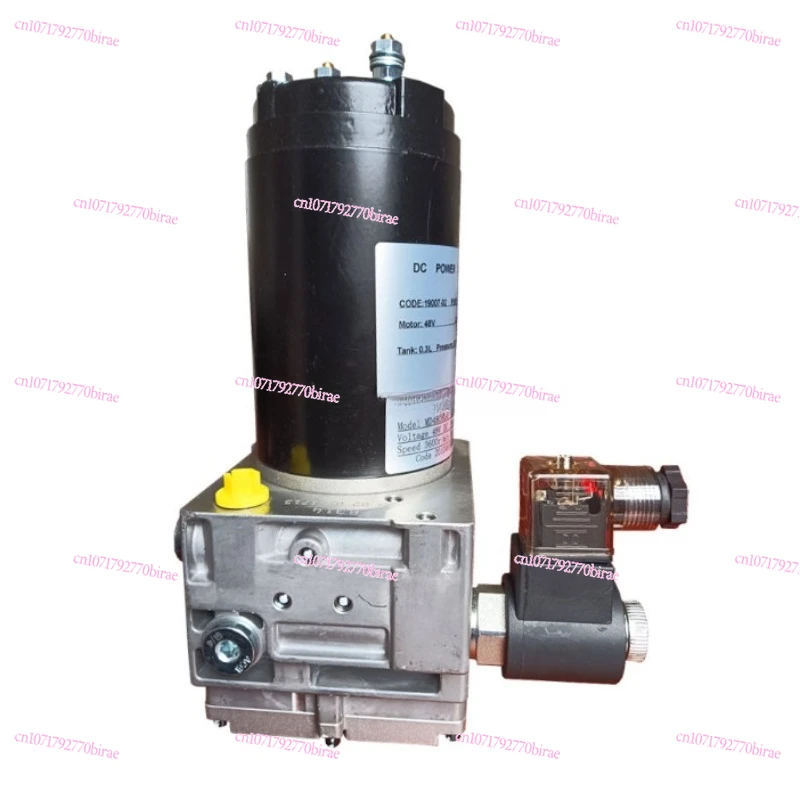 المضخة الهيدروليكية الصغيرة مايكرو تيار مستمر 48 فولت أجزاء الرافعة الشوكية الكهربائية - محطة مضخة وحدة الطاقة الهيدروليكية #2