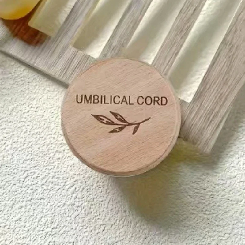 Holz Baby Fetal Haar Zähne Nabelschnur Memorial Box Geschnitzte Memorial Box Neugeborenen Taufe Baby Geschenk Nabelschnur Box – Detail 3