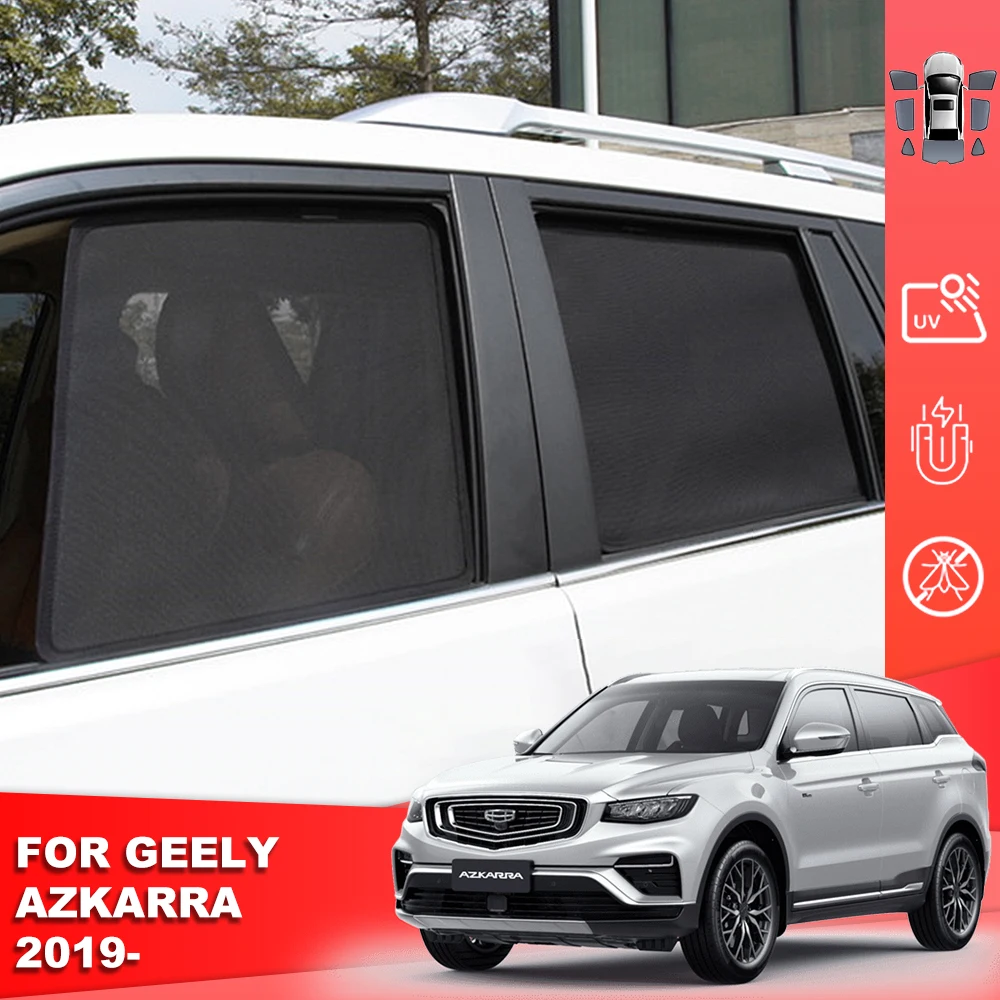 

For Geely Azkarra 2019-2022 Magnetic Car Sunshade Shield Front Windshield Curtain Rear Side Baby Window Sun Shade Visor