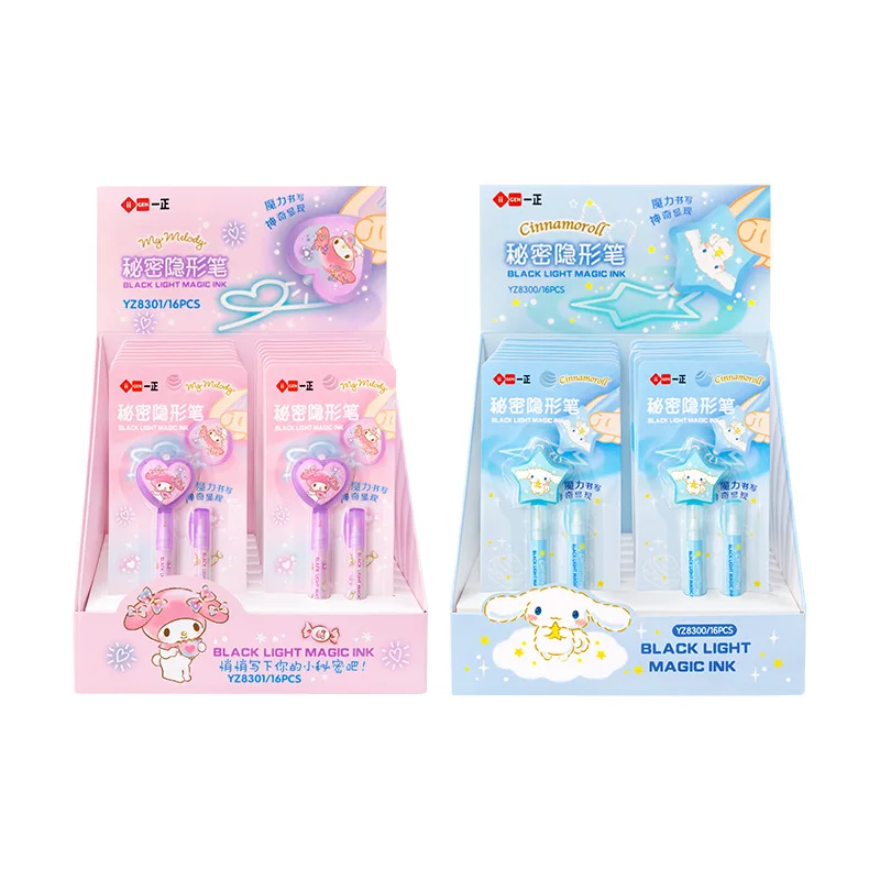 Sanrio Cinnamon Roll Invisible Fluorescent Marker Markers Uv Light Pens My Melody Girls Secret Pen Gifts For Students.