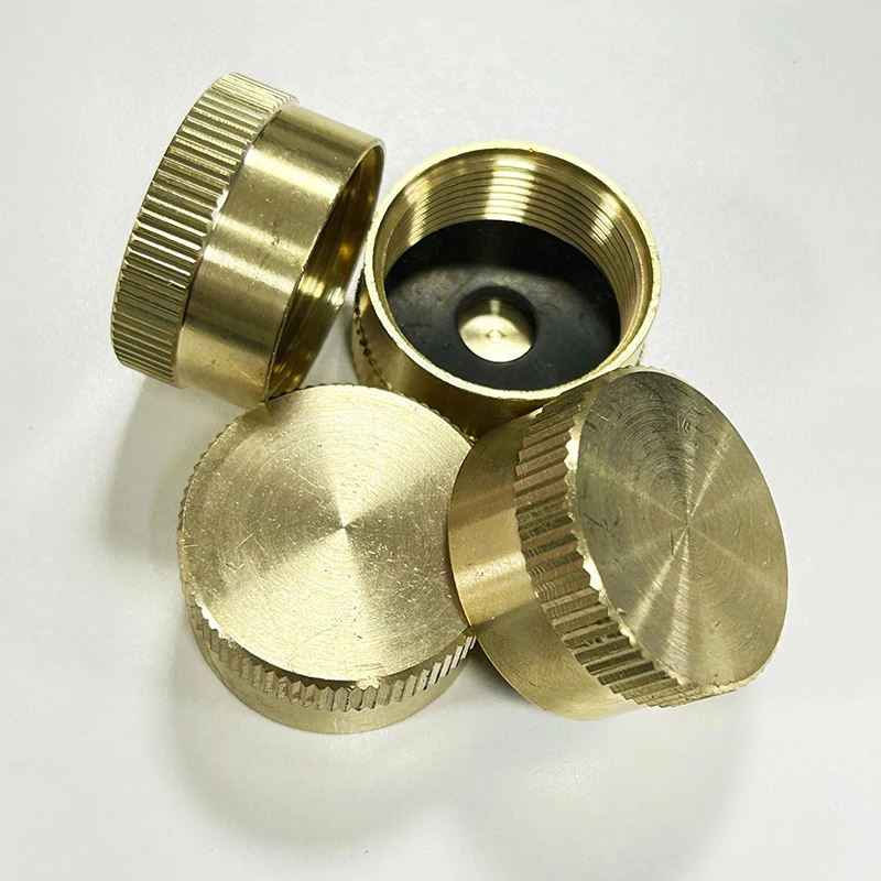 Brass Refill Cap 1 LB Propane Bottle Gas Tank Cylinder Sealed Cap Protect Cap For Outdoor Stove